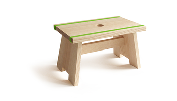 Sitzstuhl "Little Stool" aus Holz | © Wendelstein Werkstätten